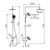 Mecca Care 25mm Grab Rail 900mm Twin Shower Set Brushed Bronze [314487]