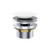 Pull Out Pop Up Bath Waste 40mm Matte White with Overflow 55mm Thread Length [313499]
