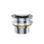 Pull Out Pop Up Bath Waste 40mm Gloss White No Overflow 55mm Thread Length [313469]