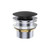 Pull Out Pop Up Bath Waste 40mm Matte Black No Overflow 55mm Thread Length [313481]