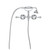 Lillian Lever Exposed Bath Tap Set with Hand Shower Chrome [313605]