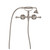 Lillian Lever Exposed Bath Tap Set with Hand Shower Brushed Nickel [313598]