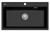 Santorini Topmount Workstation Sink Black [311610]