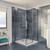 Avalon Frameless Sliding Shower Screen 1200mm x 900mm x 2000mm Aluminium [153819]