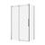 Avalon Frameless Sliding Shower Screen 1200mm x 900mm x 2000mm Aluminium [153819]