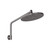 Ormond High-Rise Shower Arm and Rose 4Star Brushed Carbon [312268]
