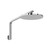 Oxley High-Rise Shower Arm and Rose 4Star Chrome [312271]