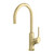 Vivid Slimline Oval Gooseneck Sink Mixer 160mm Brushed Gold [313781]