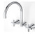 Classic Cross Laundry Set Chrome 4Star Lead Free [301594]