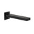 Square Wall Bath or Basin Outlet 180mm Matte Black Lead Free [304980]