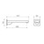 Square Wall Bath or Basin Outlet 180mm Matte Black Lead Free [304980]