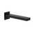 Square Wall Bath or Basin Outlet 180mm Matte Black Lead Free [304980]