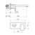 Round Square Wall BasinorBath Mixer 180mm Spout Matte Black 5Star Lead Free [304982]