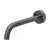 Vivid Slimline Wall Basin Outlet 180mm Curved Brushed Carbon Lead Free [306130]