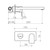 Round Square Wall Basin or Bath Mixer 220mm Spout Matte Black 5Star Lead Free [306306]