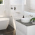 Kaya Wall Basin or Bath Mixer Set Round Plate Brushed Nickel 200mm Outlet 5Star Lead Free [311013]