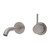 Kaya Up Wall Basin or Bath Mixer Set Round Plate Brushed Nickel 160mm Outlet Lead Free [311020]