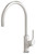 Vivid Slimline Oval Sink Mixer with 220mm Gooseneck Spout 5Star Brushed Nickel Lead Free [310494]