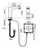 Bianca Hob Basin Commercial Electronic Sensor Tap (Square Spout) 6Star Chrome Lead Free [307096]