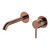 Kaya Basin or Bath Wall Mixer Set Round Plates 160mm Outlet Brushed Copper Lead Free [310989]