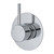 Kaya Up Wall Bath or Shower Mixer Large Round Plate Polished Chrome Lead Free [312504]