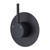 Kaya Up Wall Bath or Shower Mixer Large Round Plate Matte Black Lead Free [312506]
