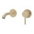 Kaya Wall Basin or Bath Mixer Set Round Plate Urban Brass 160mm Outlet 5Star Lead Free [312501]