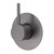 Kaya Up Wall Bath or Shower Mixer Large Round Plate Gunmetal Lead Free [312510]