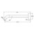 Kaya Wall Push Fit Basin or Bath Spout Urban Brass 220mm Outlet Lead Free [312513]