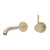 Kaya Up Wall Basin or Bath Mixer Set Round Plate Urban Brass 200mm Outlet Lead Free [312514]