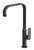 Teel Squareline Sink Mixer with 200mm Spout 5Star Matte Black Lead Free [312480]