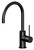 Vivid Slimline Sink Mixer with 160mm Gooseneck Spout 4Star Matte Black Lead Free [313885]