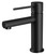 Vivid Slimline Hob Basin Mixer Straight Spout 6Star Matte Black Lead Free [314512]