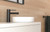Vivid Slimline Hob Basin Mixer Straight Spout 6Star Matte Black Lead Free [314512]