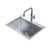Urbane II 45 Litre Flushline Tub Stainless Steel 1 Tap Hole [307937]