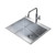 Urbane II 70L Flushline Tub Stainless Steel 1 Tap Hole [307940]