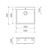 Urbane II 70L Flushline Tub Stainless Steel 1 Tap Hole [307940]