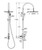Kaya Wall Mounted Outdoor Twin Shower Brushed Stainless Steel [314857]