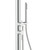 Kaya Floor Mounted Outdoor Twin Shower Brushed Stainless Steel [314858]