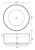 Florencia 1400 Freestanding Bath with Integrated Overflow White [311729]