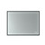Roek Rectangular LED Mirror 600 x 800mm Black [315841]
