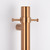 Vertical Round Towel Rail Accessory Hook Brushed Copper [302431]