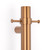 Vertical Round Towel Rail Accessory Hook Brushed Bronze [302405]