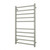 Heated Square Ladder 600 x 1100mm Cool Brushed Nickel Right Hand Wired [315819]
