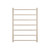 Heated Round Ladder 600 x 800mm Warm Brushed Nickel Right Hand Wired [315808]