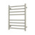 Heated Square Ladder 530 x 700mm Cool Brushed Nickel Left Hand Wired [315824]