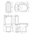 Petra Close-Coupled Toilet Suite Left Skew Trap Gloss White [314522]