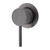 Kaya Wall Bath or Shower Mixer Small Round Plate Gunmetal Lead Free [312496]