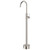 Eleanor Floor Mounted Bath Filler Brushed Nickel with White Ceramic Handle [314845]