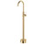 Eleanor Floor Mounted Bath Filler Urban Brass with White Ceramic Handle [314851]